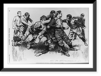 Intercollegiate football Down"", Antique Poster