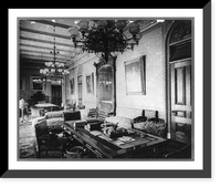 Historic Framed Print, D.C. Washington. State Department Building. ca. 1890. Interior. Reception Room - 2,  17-7/8" x 21-7/8"