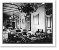 Historic Framed Print, D.C. Washington. State Department Building. ca. 1890. Interior. Reception Room - 2,  17-7/8" x 21-7/8"