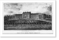 State Lunatic Hospital, Worchester, Massachusetts Classic, Vintage Print