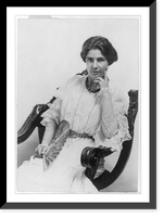 Clara Clemens, 1874-1962, three-quarter length portrait, seated,facing left, Vintage Poster