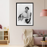 Clara Clemens, 1874-1962, three-quarter length portrait, seated,facing left, Vintage Poster