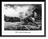 Progress of the Roads: 1925 - adoption of uniform signs, Historic Reproduction