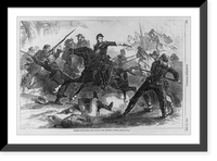 Historic Framed Print, Colonel [Hugh Judson] Kilpatrick's late cavalry raid through Virginia,  17-7/8" x 21-7/8"
