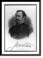Maj. Gen. James Harrison Wilson, 1837-1925, head and shoulders portrait, facing left, Historic Print