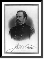 Maj. Gen. James Harrison Wilson, 1837-1925, head and shoulders portrait, facing left, Historic Print