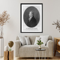 Simon Snyder, 1759-1819, half-length portrait, left profile, Vintage Wall Art