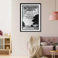 Cover of Popular Magazine: 20 Aug. 1920 - illus. of farmer in meadow using scythe, Antique Wall Art