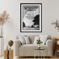 Cover of Popular Magazine: 20 Aug. 1920 - illus. of farmer in meadow using scythe, Antique Wall Art