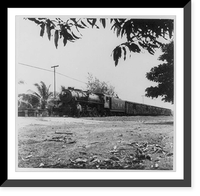 United Fruit Co. activities, 1948: Tela RR Co. train #159 ready to leave San Juan Junction, Honduras, with cargo of fruit, Vintage Wall Art