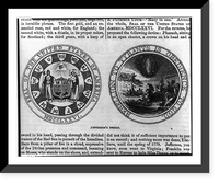 Jefferson's design of the Seal of the United States of America - obverse and reverse, Vintage Poster