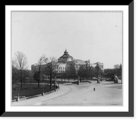 Historic Framed Print, [View of the Library of Congress from the Capitol grounds],  17-7/8" x 21-7/8"