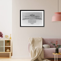 Repr. of architectural drawings and photos of U.S. Supreme Court building, Washington, D.C., 1928-1931; Cass Gilbert, architect - 6 Classic, Antique Wall Art