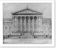 Repr. of architectural drawings and photos of U.S. Supreme Court building, Washington, D.C., 1928-1931; Cass Gilbert, architect - 11, Vintage Print