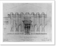 Repr. of architectural drawings and photos of U.S. Supreme Court building, Washington, D.C., 1928-1931; Cass Gilbert, architect - 12, Antique Wall Art