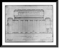 Repr. of architectural drawings and photos of U.S. Supreme Court building, Washington, D.C., 1928-1931; Cass Gilbert, architect - 14, Antique Poster