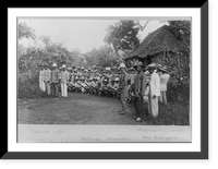 Historic Framed Print, Philippine native soldiers, now insurgents, outside Manila,  17-7/8" x 21-7/8"