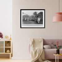 Historic Framed Print, Philippine native soldiers, now insurgents, outside Manila,  17-7/8" x 21-7/8"