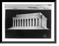 Vintage Photo Print - Lincoln Memorial - Washington. Plans, 1912