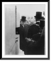 Calvin Coolidge, Pres. U.S., three-quarters length, standing, facing right; in group at time of his inauguration, Antique Poster