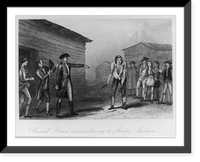 Russell Bean surrenders to Justice Andrew Jackson, Antique Print