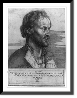 Historic Framed Print, [Philipp Melanchthon, 1497-1560, bust, right profile],  17-7/8" x 21-7/8"