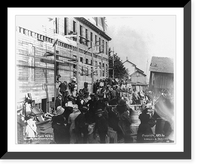 Historic Framed Print, Johnstown Flood, 1889: Masonic Headquarters #25,  17-7/8" x 21-7/8"