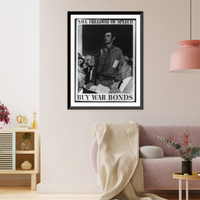 Historic Framed Print, Save Freedom of Speech - Buy War Bonds,  17-7/8" x 21-7/8"