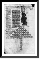 Page from 13th c. ms of Justinian's Institutes Classic, Vintage Wall Art