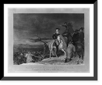 Historic Framed Print, Washington passing the Delaware, evening previous to the Battle of Trenton, Dec. 25th, 1776.painted by T. Sully ; etched by W. Humphrys ; engraved by G.S. Lang.,  17-7/8" x 21-7/8"