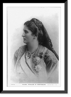 Historic Framed Print, [Princess Milena of Montenegro, head-and-shoulders portrait, facing left],  17-7/8" x 21-7/8"