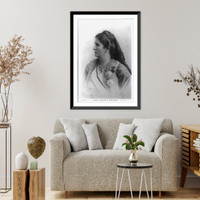 Historic Framed Print, [Princess Milena of Montenegro, head-and-shoulders portrait, facing left],  17-7/8" x 21-7/8"