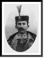 Historic Framed Print, [Prince Peter of Montenegro, head-and-shoulders portrait, facing front],  17-7/8" x 21-7/8"
