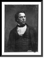 George Perkins Marsh, half-length portrait, head three-quarters to right, with spectacles, Antique Print