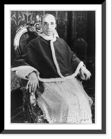 Pius XII, Pope, 1876-1958, three-quarter length portrait, seated in the Vatican throne room, facing right, Vintage Wall Art