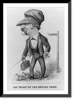 Historic Framed Print, The Budd" of the driving park",  17-7/8" x 21-7/8"