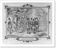 Historic Framed Print, New-York riflemen. 12th Regt. New-York State Militia,  17-7/8" x 21-7/8"