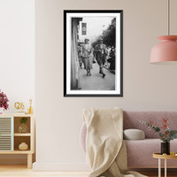 G&ouml;ring in shorts on street with future wife Emmy Sonneman, Berchtesgaden, Historic Print
