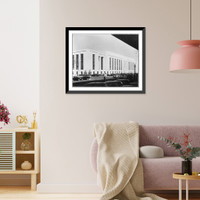 Historic Framed Print, New Social Security building, 4th & C Streets, S.W., Washington, D.C.,  17-7/8" x 21-7/8"