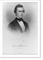 Historic Framed Print, [Thomas L. Harris, head-and-shoulders portrait, facing right],  17-7/8" x 21-7/8"