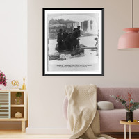 Niagara. Assisting Mrs. Anna E. Taylor out of the barrell sic after her terrible trip over the falls, Historic Print