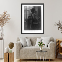 Historic Framed Print, La Curieuse (nude),  17-7/8" x 21-7/8"