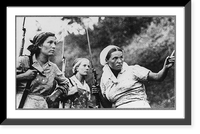 Soviet guerrilla activity in Russia, WWII: 3 women with fixed bayonets Classic, Antique Print