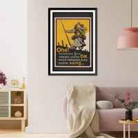 Oheacute! Les braves gens. Versez votre or nous versons bien notre sang ., Vintage Print