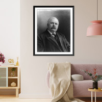 Historic Framed Print, [Jeter Connelly Pritchard, 1857-1921, head-and-shoulders portrait, facing right],  17-7/8" x 21-7/8"
