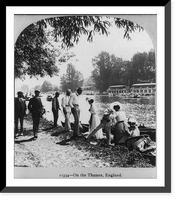 Historic Framed Print, On the Thames, England,  17-7/8" x 21-7/8"