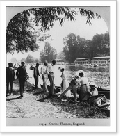 Historic Framed Print, On the Thames, England,  17-7/8" x 21-7/8"