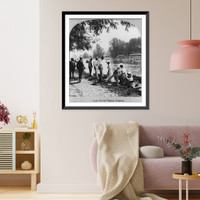 Historic Framed Print, On the Thames, England,  17-7/8" x 21-7/8"