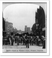 Historic Framed Print, Guard at Windsor Castle, Windsor, England,  17-7/8" x 21-7/8"