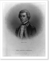 Historic Framed Print, [Samuel Hammond, 1757-1842, head-and-shoulders portrait, facing left],  17-7/8" x 21-7/8"